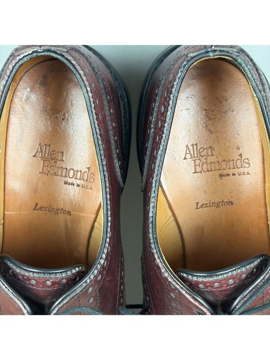 Allen Edmonds Lexington Cap Toe Oxford Dress Shoes Mens 8 Brown Lace Up main image 7